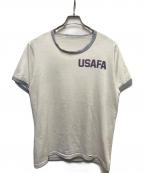 USAFAUSAFA）の古着「70-80s USAFA リンガーTシャツ」｜ホワイト