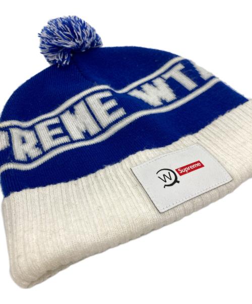 SUPREME（シュプリーム）Supreme (シュプリーム) WTAPS (ダブルタップス) ニットキャップ ブルーの古着・服飾アイテム
