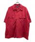 GAP（ギャップ）の古着「リネンブレンドループカラーシャツ」｜レッド