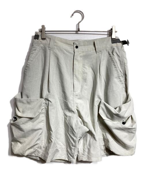 meanswhile（ミーンズワイル）meanswhile (ミーンズワイル) Luggage Cargo Shorts/Bone ベージュ サイズ:4の古着・服飾アイテム