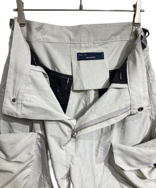 meanswhile（ミーンズワイル）meanswhile (ミーンズワイル) Luggage Cargo Shorts/Bone ベージュ サイズ:4の古着・服飾アイテム