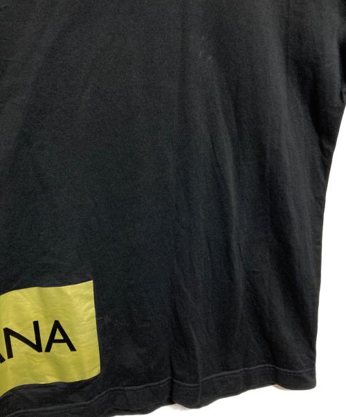 DOLCE & GABBANA（ドルチェ＆ガッバーナ）DOLCE & GABBANA (ドルチェ＆ガッバーナ) ロゴテープTシャツ/Logo Tape Tee ブラック サイズ:54の古着・服飾アイテム