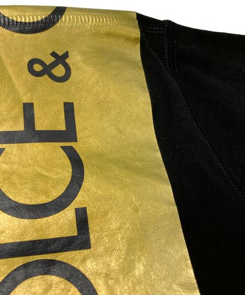 DOLCE & GABBANA（ドルチェ＆ガッバーナ）DOLCE & GABBANA (ドルチェ＆ガッバーナ) ロゴテープTシャツ/Logo Tape Tee ブラック サイズ:54の古着・服飾アイテム