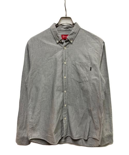 SUPREME（シュプリーム）Supreme (シュプリーム) oxford shirt グレー サイズ:SIZE Mの古着・服飾アイテム