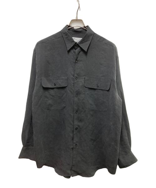 GOOUCH（グーチ）GOOUCH (グーチ) シルクシャツ ブラック サイズ:SIZE Mの古着・服飾アイテム