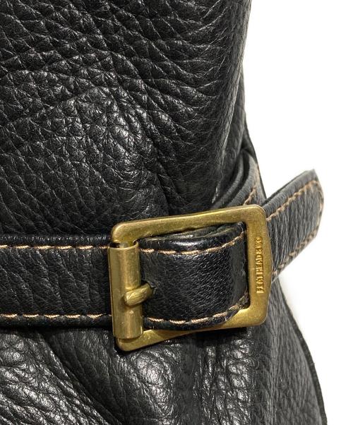 THE FLAT HEAD（ザ・フラットヘッド）THE FLAT HEAD (ザ・フラットヘッド) ディアスキンレザーベスト/Deerskin Leather Vest ブラック サイズ:36の古着・服飾アイテム