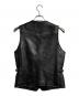 THE FLAT HEAD (ザ・フラットヘッド) ディアスキンレザーベスト/Deerskin Leather Vest ブラック サイズ:36：110000円