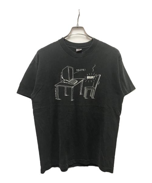 FRUIT OF THE LOOM（フルーツオブザルーム）FRUIT OF THE LOOM (フルーツオブザルーム) 90S アートプリントtシャツ ブラック サイズ:SIZE Lの古着・服飾アイテム