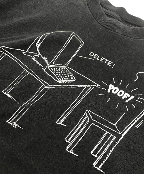FRUIT OF THE LOOM（フルーツオブザルーム）FRUIT OF THE LOOM (フルーツオブザルーム) 90S アートプリントtシャツ ブラック サイズ:SIZE Lの古着・服飾アイテム