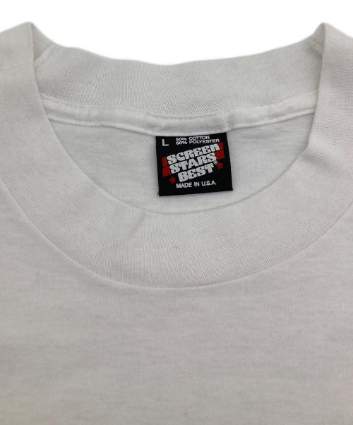 SCREEN STARS BEST（スクリーンズスターズベスト）SCREEN STARS BEST (スクリーンズスターズベスト) 90S アートプリントＴシャツ ホワイト サイズ:	SIZE Lの古着・服飾アイテム