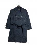 UNUSEDアンユーズド）の古着「変形トレンチコート/Trench coat」｜ネイビー