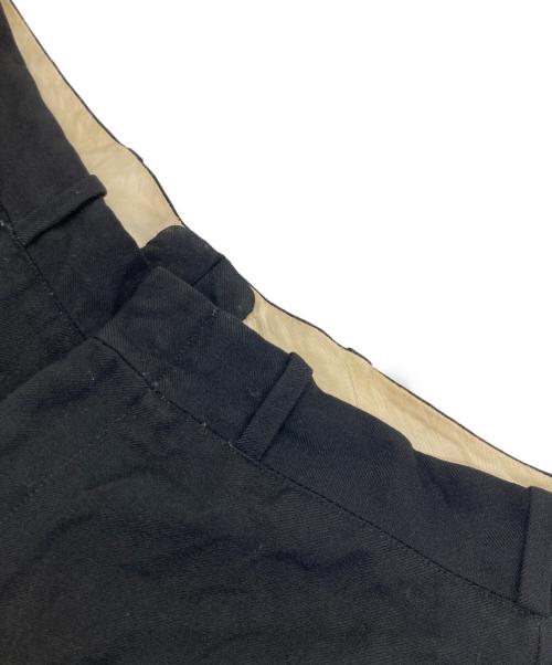 USED（ユーズド）USED (ユーズド) ギャバジンストレートパンツ ブラック サイズ:ウエスト実寸74cmの古着・服飾アイテム