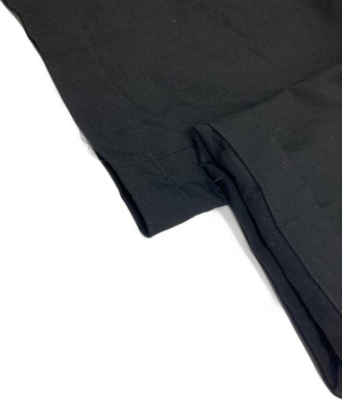 USED（ユーズド）USED (ユーズド) ギャバジンストレートパンツ ブラック サイズ:ウエスト実寸74cmの古着・服飾アイテム