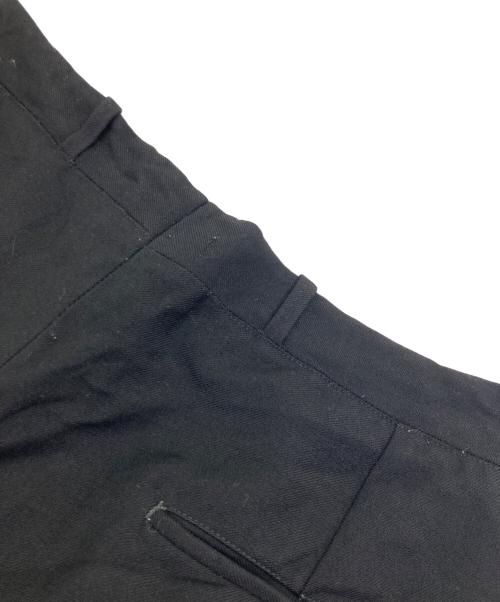 USED（ユーズド）USED (ユーズド) ギャバジンストレートパンツ ブラック サイズ:ウエスト実寸74cmの古着・服飾アイテム