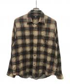 stussyステューシー）の古着「MATTHEW PRINTED SHIRT」｜ブラウン