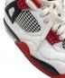 中古・古着 NIKE (ナイキ) Nike Air Jordan 4 Retro OG レッド×ホワイト サイズ:US7 (25cm)：10000円