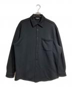 BALENCIAGAバレンシアガ）の古着「SWEAT OVERSIZED SHIRTS/スウェットオーバーサイズドシャツ」｜ブラック