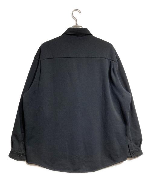 BALENCIAGA（バレンシアガ）BALENCIAGA (バレンシアガ) SWEAT OVERSIZED SHIRTS/スウェットオーバーサイズドシャツ ブラック サイズ:XXSの古着・服飾アイテム