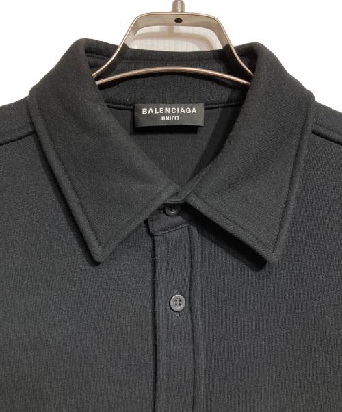 BALENCIAGA（バレンシアガ）BALENCIAGA (バレンシアガ) SWEAT OVERSIZED SHIRTS/スウェットオーバーサイズドシャツ ブラック サイズ:XXSの古着・服飾アイテム