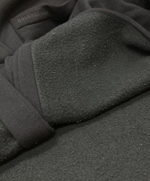 BALENCIAGA（バレンシアガ）BALENCIAGA (バレンシアガ) SWEAT OVERSIZED SHIRTS/スウェットオーバーサイズドシャツ ブラック サイズ:XXSの古着・服飾アイテム