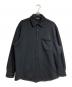 BALENCIAGA（バレンシアガ）の古着「SWEAT OVERSIZED SHIRTS/スウェットオーバーサイズドシャツ」｜ブラック