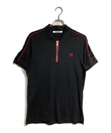GIVENCHY（ジバンシィ）の古着「ハーフジップポロシャツ/half-zip polo shirt」｜ブラック