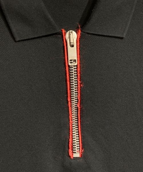GIVENCHY（ジバンシィ）GIVENCHY (ジバンシィ) ハーフジップポロシャツ/half-zip polo shirt ブラック サイズ:XLの古着・服飾アイテム
