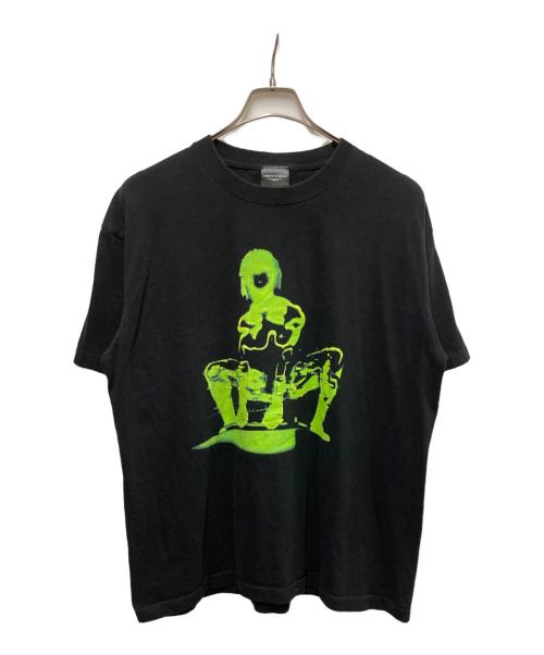 GHOST AND THE SHELL（ゴースト・アン・ザ・シェル）GHOST AND THE SHELL (ゴースト・アン・ザ・シェル) アニメプリントTシャツ ブラック サイズ:XLの古着・服飾アイテム