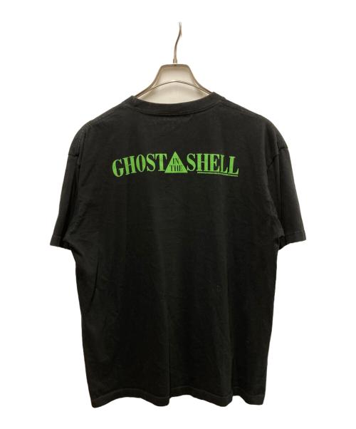 GHOST AND THE SHELL（ゴースト・アン・ザ・シェル）GHOST AND THE SHELL (ゴースト・アン・ザ・シェル) アニメプリントTシャツ ブラック サイズ:XLの古着・服飾アイテム