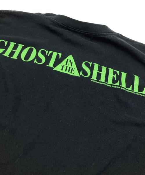 GHOST AND THE SHELL（ゴースト・アン・ザ・シェル）GHOST AND THE SHELL (ゴースト・アン・ザ・シェル) アニメプリントTシャツ ブラック サイズ:XLの古着・服飾アイテム