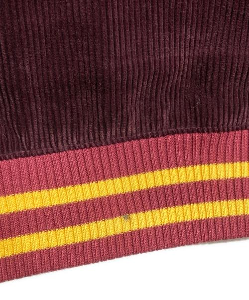 THE FLAT HEAD（ザ・フラットヘッド）THE FLAT HEAD (ザ・フラットヘッド) コーデュロイ バーシティジャケット/Corduroy Varsity Jacket ボルドー サイズ:40の古着・服飾アイテム
