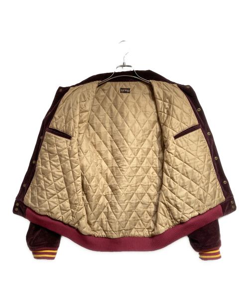 THE FLAT HEAD（ザ・フラットヘッド）THE FLAT HEAD (ザ・フラットヘッド) コーデュロイ バーシティジャケット/Corduroy Varsity Jacket ボルドー サイズ:40の古着・服飾アイテム
