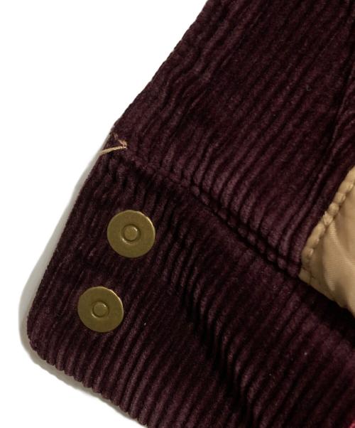 THE FLAT HEAD（ザ・フラットヘッド）THE FLAT HEAD (ザ・フラットヘッド) コーデュロイ バーシティジャケット/Corduroy Varsity Jacket ボルドー サイズ:40の古着・服飾アイテム