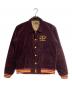 THE FLAT HEAD（ザ・フラットヘッド）の古着「コーデュロイ バーシティジャケット/Corduroy Varsity Jacket」｜ボルドー