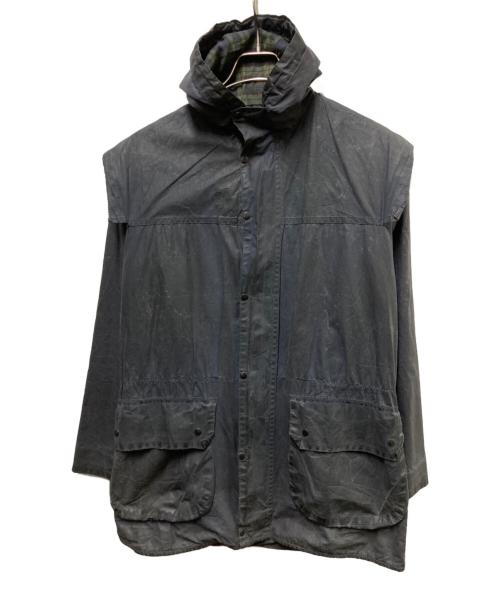 Barbour（バブアー）Barbour (バブアー) DURHAM フーデット オイルドジャケット ネイビー サイズ:不明（実寸サイズ参照）の古着・服飾アイテム