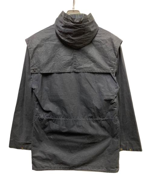 Barbour（バブアー）Barbour (バブアー) DURHAM フーデット オイルドジャケット ネイビー サイズ:不明（実寸サイズ参照）の古着・服飾アイテム