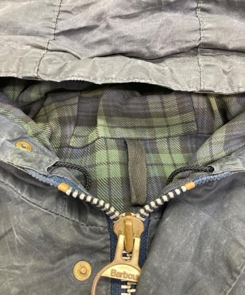 Barbour（バブアー）Barbour (バブアー) DURHAM フーデット オイルドジャケット ネイビー サイズ:不明（実寸サイズ参照）の古着・服飾アイテム