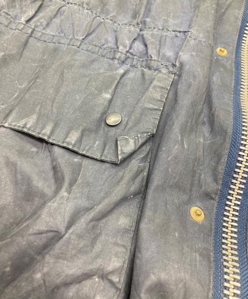 Barbour（バブアー）Barbour (バブアー) DURHAM フーデット オイルドジャケット ネイビー サイズ:不明（実寸サイズ参照）の古着・服飾アイテム