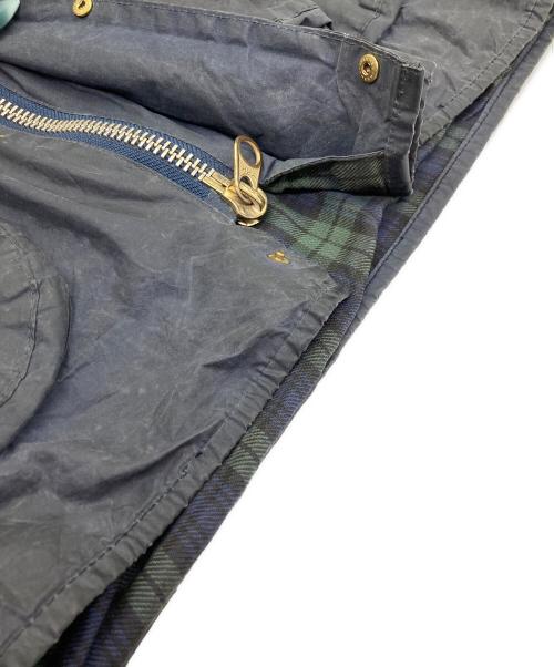 Barbour（バブアー）Barbour (バブアー) DURHAM フーデット オイルドジャケット ネイビー サイズ:不明（実寸サイズ参照）の古着・服飾アイテム