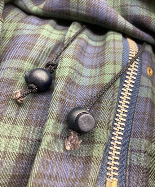 Barbour（バブアー）Barbour (バブアー) DURHAM フーデット オイルドジャケット ネイビー サイズ:不明（実寸サイズ参照）の古着・服飾アイテム