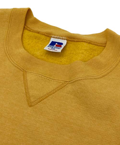 RUSSELL ATHLETIC（ラッセルアスレチック）RUSSELL ATHLETIC (ラッセルアスレチック) 前Vスウェット イエロー サイズ:XXLの古着・服飾アイテム