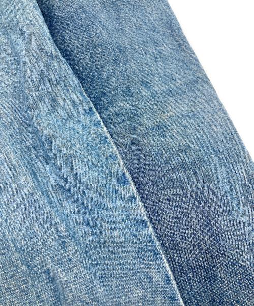 YSTRDY'S TMRRW（イエスタデイズトゥモロウ）YSTRDY'S TMRRW (イエスタデイズトゥモロウ) Wrangler (ラングラー) リメイクデニムシャツ インディゴ サイズ:SIZE Freeの古着・服飾アイテム