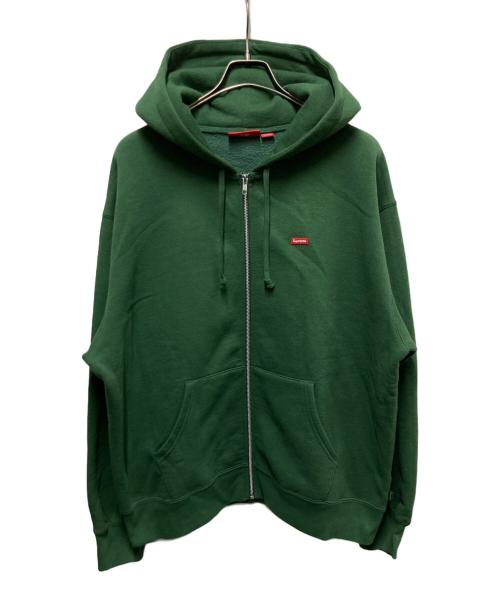 SUPREME（シュプリーム）Supreme (シュプリーム) Small Box Zip Up Hoodie グリーン サイズ:Lの古着・服飾アイテム