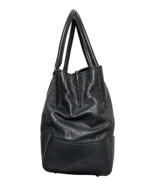 JIL SANDER（ジルサンダー）JIL SANDER (ジルサンダー) レザーボストンバッグ ブラックの古着・服飾アイテム