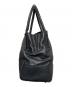 JIL SANDER (ジルサンダー) レザーボストンバッグ ブラック：35000円