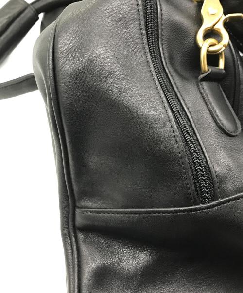 COACH（コーチ）COACH (コーチ) 2WAYショルダーレザー ボストンバッグ ブラックの古着・服飾アイテム