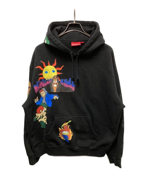 SUPREME（シュプリーム）Supreme (シュプリーム) Sunrise Hooded Sweatshirt ブラック サイズ:Mの古着・服飾アイテム