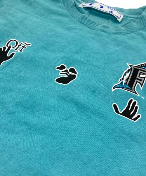 OFFWHITE（オフホワイト）OFFWHITE (オフホワイト) New Era (ニューエラ) MLBナンバリングTシャツ ブルー サイズ:XLの古着・服飾アイテム