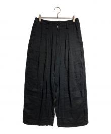 SHINYA KOZUKA（シンヤコズカ）の古着「BAGGY (MINT CONDITION LINEN)/バギー」｜ブラック