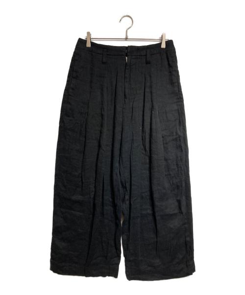 SHINYA KOZUKA（シンヤコズカ）SHINYA KOZUKA (シンヤコズカ) BAGGY (MINT CONDITION LINEN)/バギー ブラック サイズ:Mの古着・服飾アイテム